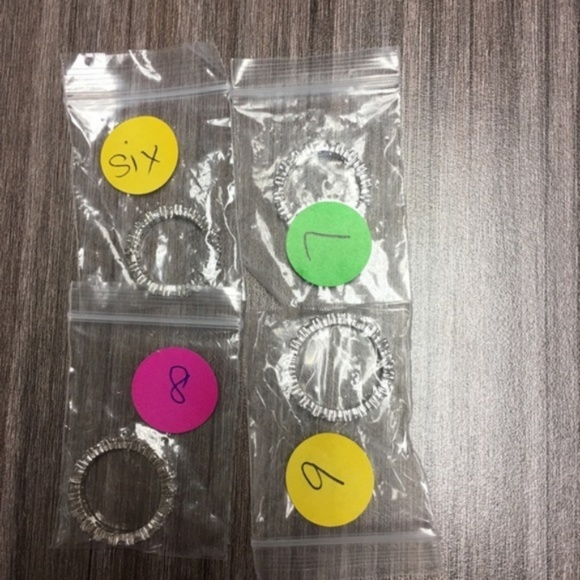 Round Cut Eternity Band/Ring in Silver - Picture 7 of 8